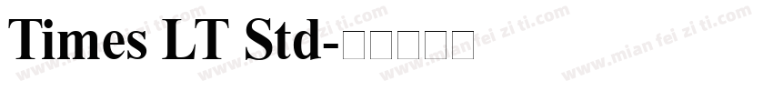 Times LT Std字体转换